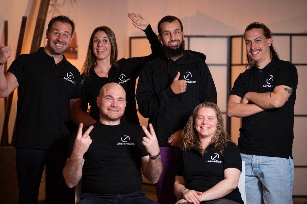 photo de groupe de l'équipe Link Invests